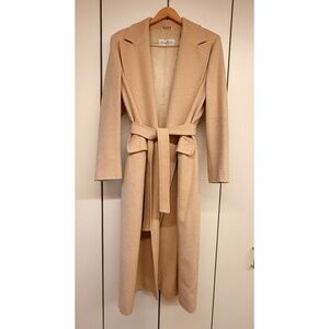 MAX MARA Camel hair coat, tan, size 12